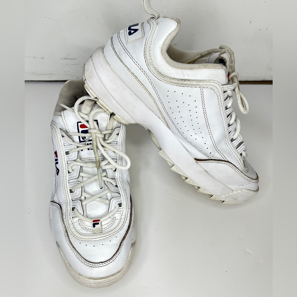 Fila Women's Disruptor II Sneaker Shoes US, White / lightly used size 10 - Picture 3 of 10